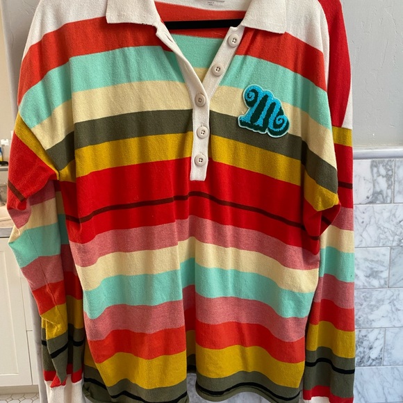 MOTHER Tops - MOTHER Multicolor Striped Button Down Shirt